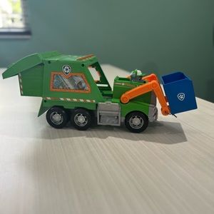 Paw patrol rocks reuse garbage truck
